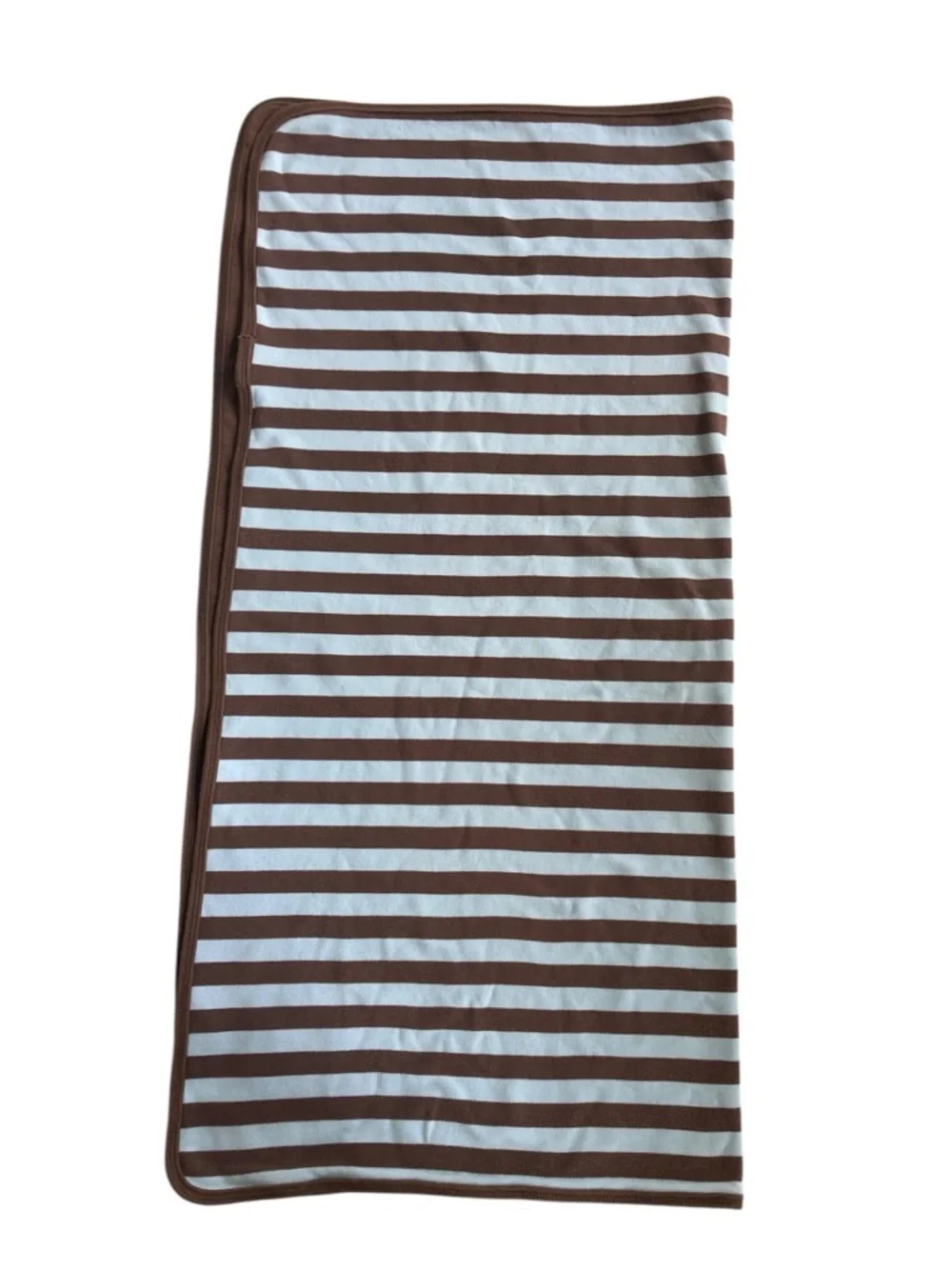 Carter's Baby Blanket Puppy Dog Gone Cute Blue Brown Stripes Jersey‎ 26 x 28.